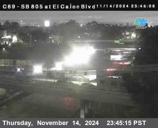 SB 805 at El Cajon Blvd (On Ramp)