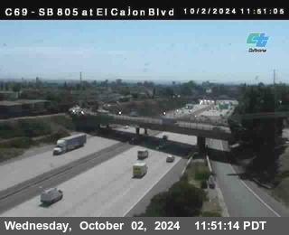 SB 805 at El Cajon Blvd (On Ramp)