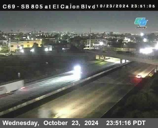 SB 805 at El Cajon Blvd (On Ramp)