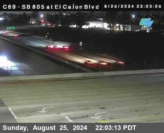 SB 805 at El Cajon Blvd (On Ramp)