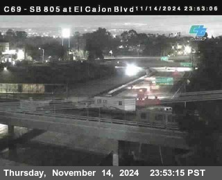 SB 805 at El Cajon Blvd (On Ramp)