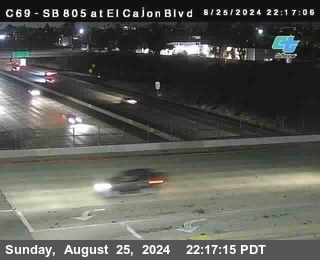 SB 805 at El Cajon Blvd (On Ramp)