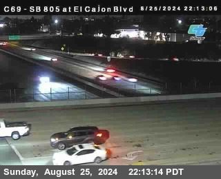 SB 805 at El Cajon Blvd (On Ramp)