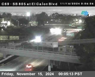 SB 805 at El Cajon Blvd (On Ramp)