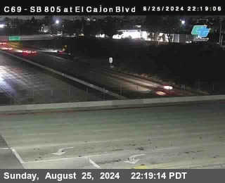 SB 805 at El Cajon Blvd (On Ramp)