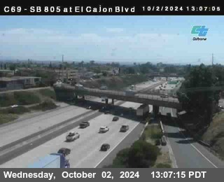 SB 805 at El Cajon Blvd (On Ramp)