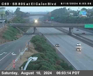 SB 805 at El Cajon Blvd (On Ramp)