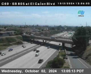 SB 805 at El Cajon Blvd (On Ramp)