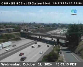 SB 805 at El Cajon Blvd (On Ramp)