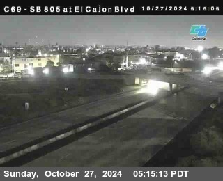 SB 805 at El Cajon Blvd (On Ramp)