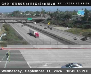 SB 805 at El Cajon Blvd (On Ramp)