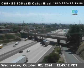 SB 805 at El Cajon Blvd (On Ramp)