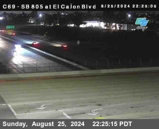 SB 805 at El Cajon Blvd (On Ramp)