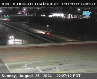 SB 805 at El Cajon Blvd (On Ramp)