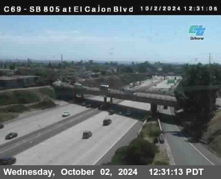 SB 805 at El Cajon Blvd (On Ramp)