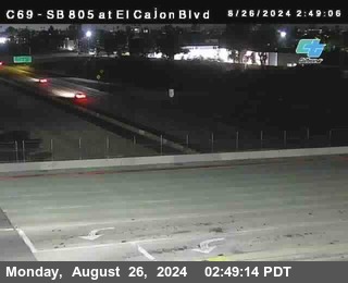 SB 805 at El Cajon Blvd (On Ramp)