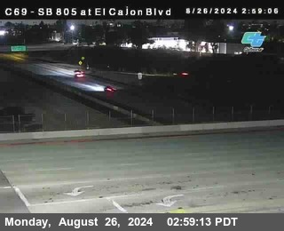 SB 805 at El Cajon Blvd (On Ramp)