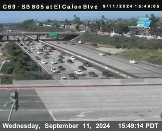 SB 805 at El Cajon Blvd (On Ramp)