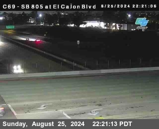 SB 805 at El Cajon Blvd (On Ramp)