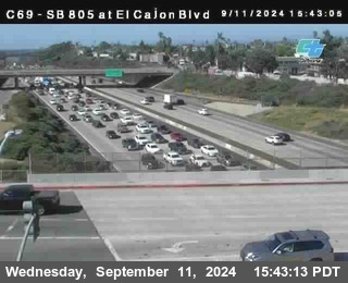 SB 805 at El Cajon Blvd (On Ramp)