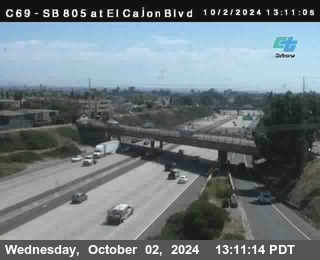 SB 805 at El Cajon Blvd (On Ramp)