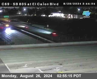 SB 805 at El Cajon Blvd (On Ramp)