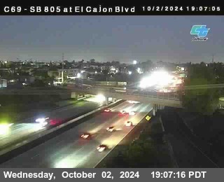 SB 805 at El Cajon Blvd (On Ramp)