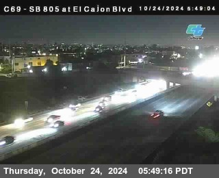 SB 805 at El Cajon Blvd (On Ramp)