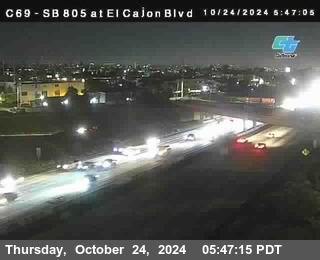 SB 805 at El Cajon Blvd (On Ramp)