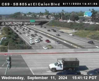 SB 805 at El Cajon Blvd (On Ramp)