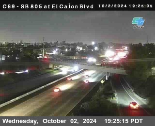 SB 805 at El Cajon Blvd (On Ramp)