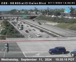 SB 805 at El Cajon Blvd (On Ramp)