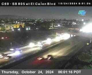 SB 805 at El Cajon Blvd (On Ramp)