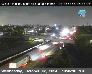 SB 805 at El Cajon Blvd (On Ramp)