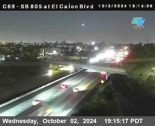 SB 805 at El Cajon Blvd (On Ramp)