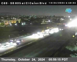 SB 805 at El Cajon Blvd (On Ramp)