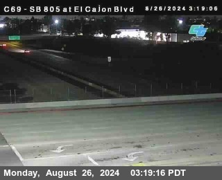 SB 805 at El Cajon Blvd (On Ramp)