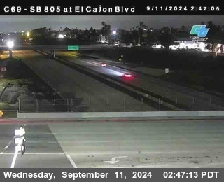 SB 805 at El Cajon Blvd (On Ramp)