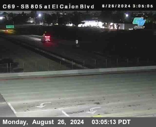 SB 805 at El Cajon Blvd (On Ramp)