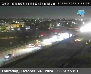 SB 805 at El Cajon Blvd (On Ramp)