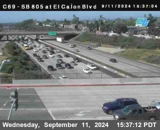 SB 805 at El Cajon Blvd (On Ramp)