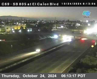 SB 805 at El Cajon Blvd (On Ramp)