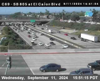 SB 805 at El Cajon Blvd (On Ramp)