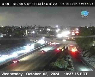 SB 805 at El Cajon Blvd (On Ramp)