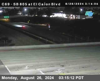 SB 805 at El Cajon Blvd (On Ramp)