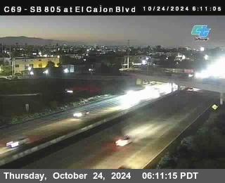 SB 805 at El Cajon Blvd (On Ramp)