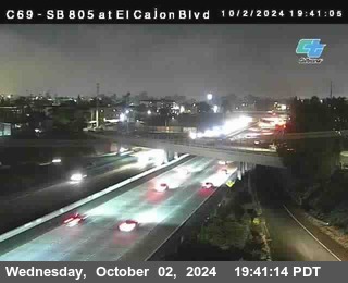 SB 805 at El Cajon Blvd (On Ramp)