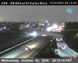 SB 805 at El Cajon Blvd (On Ramp)