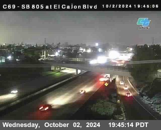 SB 805 at El Cajon Blvd (On Ramp)