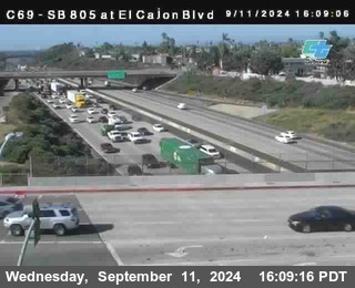 SB 805 at El Cajon Blvd (On Ramp)